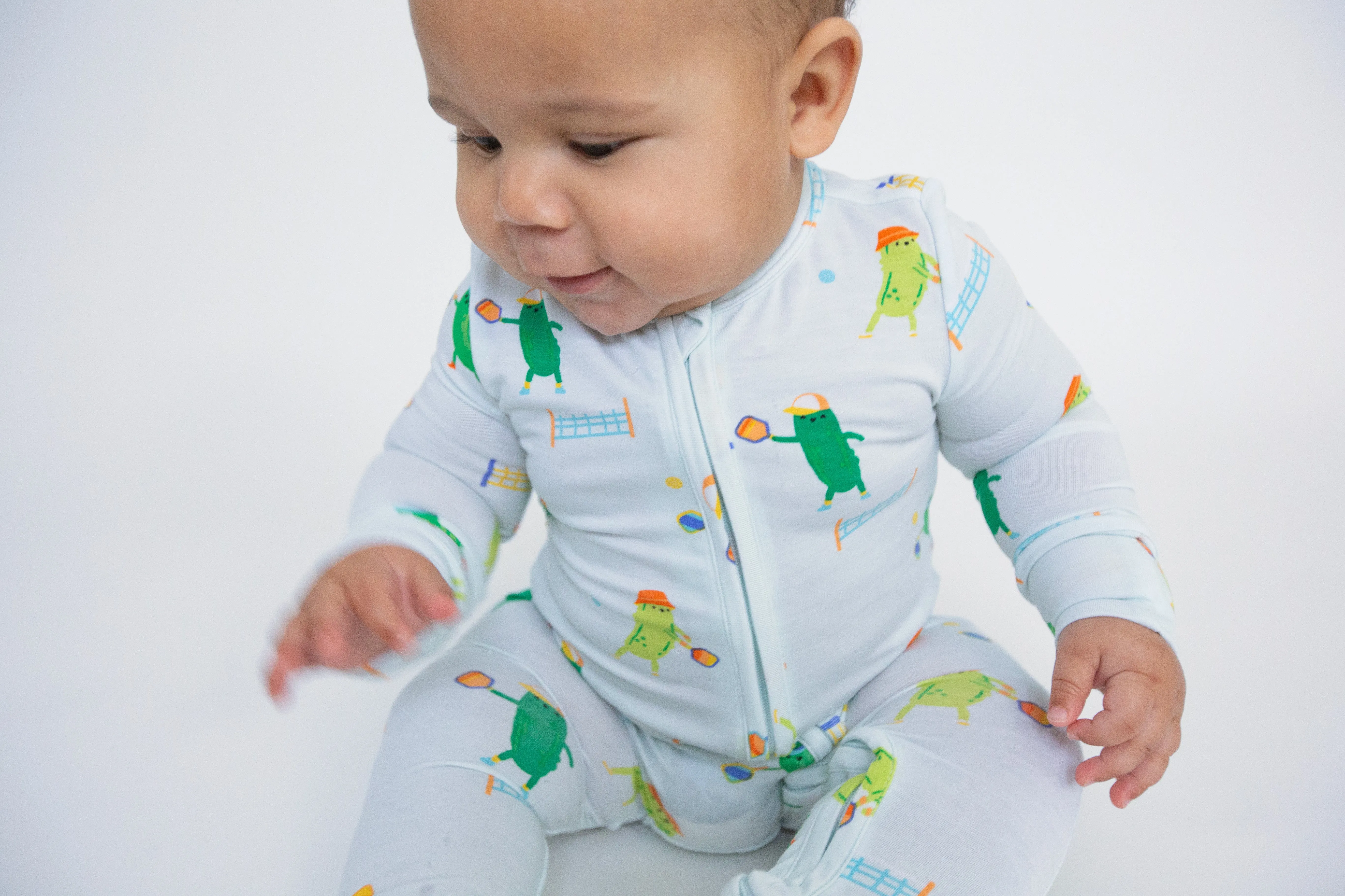 Angel Dear Pickleball Pickle 2-Way Zipper Footie