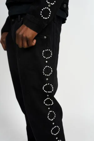 Paper Money Pearl Jeans (Black)
